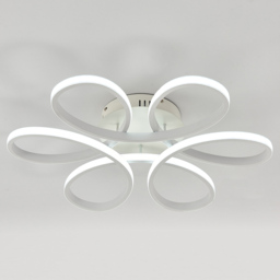 Living and Home 23 inch White 6 Light Petal Shaped LED Ceiling Light with Remote - Size: 10 x 58 x 58cm - Wilko - thumbnail 7