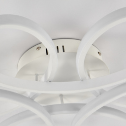 Living and Home 23 inch White 6 Light Petal Shaped LED Ceiling Light with Remote - Size: 10 x 58 x 58cm - Wilko - thumbnail 5