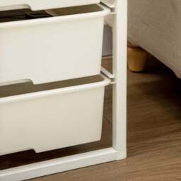 Portland White 6 Drawer Storage Cabinet - Size: 41.5 x 33 x 82cm - Wilko - thumbnail 4