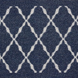 My Mat Arbor Navy Diamond Stain Resistant Runner 67 x 200cm - Size: 67 x 200 x 2cm - Blue - Wilko - thumbnail 5