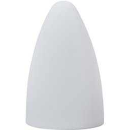 ValueLights Tenzin White Cone Colour Changing LED Garden Table Lamp - Size: 22 x 13 x 13cm - Wilko - thumbnail 1