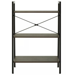 Premier Housewares Bradbury 3 Shelf Dark Oak Veneer Ladder Bookshelf - Brown - Interiors by Premier - Wilko - thumbnail 6
