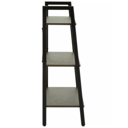 Premier Housewares Bradbury 3 Shelf Dark Oak Veneer Ladder Bookshelf - Brown - Interiors by Premier - Wilko - thumbnail 5