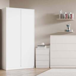 Seconique Malvern White 3 Piece Bedroom Furniture Set - Wilko - thumbnail 1