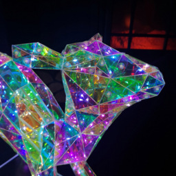 Samuel Alexander 100 White LED Standing Iridescent Fawn Christmas Decoration 40cm - Size: 38 x 27 x 40cm - Wilko - thumbnail 4