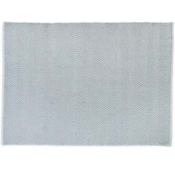 Hug Rug Sky Grey Woven Herringbone Rug 120 x 170cm - Wilko - thumbnail 1