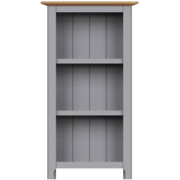 FWStyle Taberno 3 Shelf Dove Grey and Oak Bookcase - Wilko - thumbnail 4