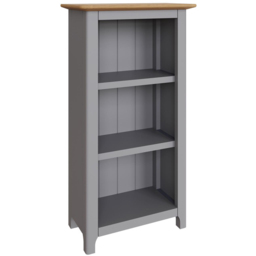 FWStyle Taberno 3 Shelf Dove Grey and Oak Bookcase - Wilko - thumbnail 3