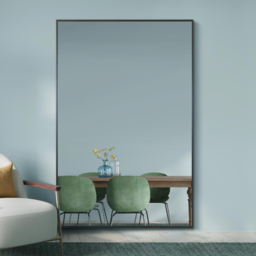 The Artus Black Aluminium Wall Mirror 120 x 80cm - MirrorOutlet - Wilko - thumbnail 3