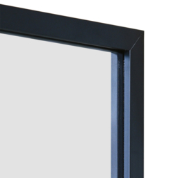 The Artus Black Aluminium Wall Mirror 120 x 80cm - MirrorOutlet - Wilko - thumbnail 7