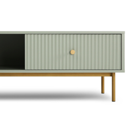 Devon Single Drawer Single Shelf Sage Coffee Table - Green - Home Garden Direct - Wilko - thumbnail 5