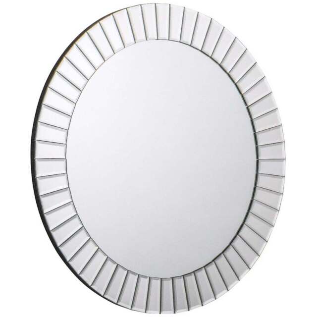 Julian Bowen Sonata Small Round Wall Mirror - Size: 60 x 60cm - Clear - Wilko - image 1