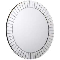Julian Bowen Sonata Small Round Wall Mirror - Size: 60 x 60cm - Clear - Wilko - thumbnail 1