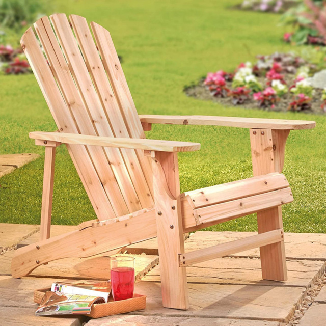 Garden Gear Wooden Adirondack Chair - Size: 90 x 89 x 77cm - Brown - Wilko - image 1