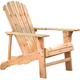 Garden Gear Wooden Adirondack Chair - Size: 90 x 89 x 77cm - Brown - Wilko - thumbnail 3