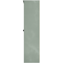 Crowndale Bora Single Door 6 Shelf Gold Oak and Reed Green Double Wardrobe - Wilko - thumbnail 4