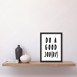 Artery8 Funny Scottish Bathroom Good Jobby Framed Wall Art Print 21 x 29.7cm - Size: 32.3 x 23.4 x 1.5cm - White - Wilko - thumbnail 3