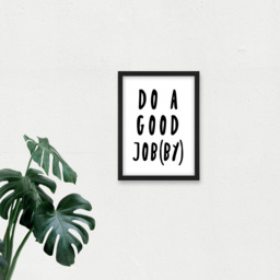 Artery8 Funny Scottish Bathroom Good Jobby Framed Wall Art Print 21 x 29.7cm - Size: 32.3 x 23.4 x 1.5cm - White - Wilko - thumbnail 4