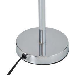 Living and Home E27 Screw Silver Crystal Beaded Shade Table Lamp 45cm - Size: 45 x 20 x 20cm - Silvery + Clear - Wilko - thumbnail 6