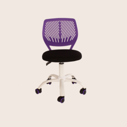 Core Products Loft Purple and Black Compact Study Chair - Wilko - thumbnail 3