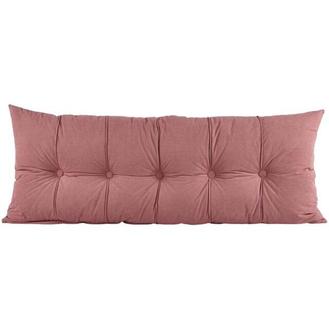 Living and Home Pink Chenille Headboard Pillow 60 x 150cm - Size: 60 x 150 x 18cm - Wilko - image 1