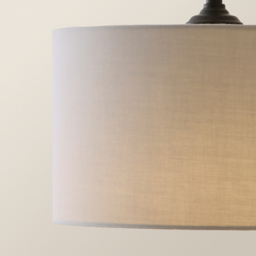 ValueLights Reni Grey Drum Shade 3 Drop Bar Matte Black Diner LED Ceiling Light - Size: 123.5 x 98 x 25cm - Wilko - thumbnail 4