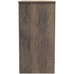 Crowndale New York 3 Drawer White Matt and Vintage Oak Deep Chest of Drawers Ready Assembled - Wilko - thumbnail 5