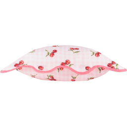 Furn Fruits Pink Cherries Gingham Check Cushion 45 x 45cm - Wilko - thumbnail 5