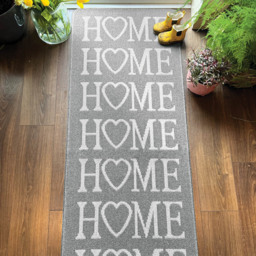 My Mat Silver Home Stain Resistant Runner 67 x 200cm - grey - Wilko - thumbnail 3
