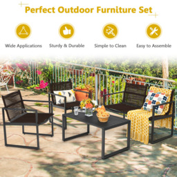 Costway 4 Seater Garden Lounge Set - Wilko - thumbnail 6