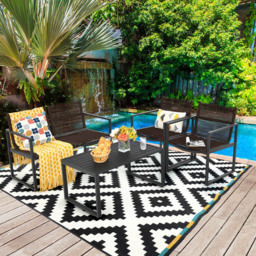 Costway 4 Seater Garden Lounge Set - Wilko - thumbnail 4