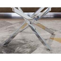Furniturebox Tavlo Silver Coffee Table - Size: 120 x 60 x 45cm - Wilko - thumbnail 4