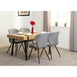Seconique Treviso Dining Table Light Oak Effect - Size: 4 Seater - Brown - Wilko - thumbnail 3
