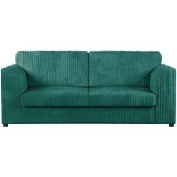 Luxor 6 Seater Teal Jumbo Cord Sofa Suite with Full Back - Green - Wilko - thumbnail 4