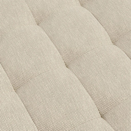 Living and Home Beige Linen Fabric Padded Wooden Leg Footstool - Size: 40 x 39.5 x 39.5cm - Cream - Wilko - thumbnail 6