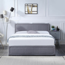 Portland Small Double Ottoman Bed Frame with Mattress and Storage - Grey - Wilko - thumbnail 7