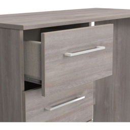 Crowndale Worcester 3 Drawer Grey Oak Vanity Dressing Table Ready Assembled - Wilko - thumbnail 6