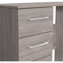 Crowndale Worcester 3 Drawer Grey Oak Vanity Dressing Table Ready Assembled - Wilko - thumbnail 7