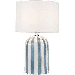 Roisin Table Lamp - Blue and White - Wilko - thumbnail 7