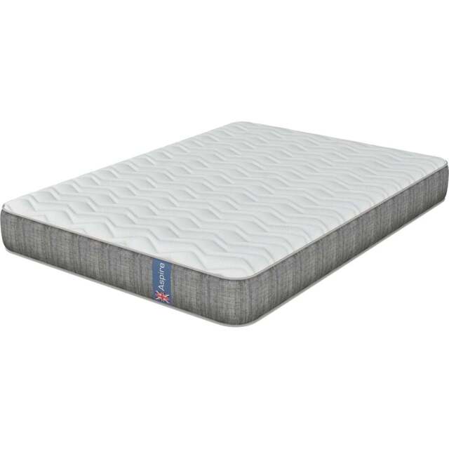 Aspire Small Double Quad Layer Pocket Sprung Mattress - White - Wilko - image 1