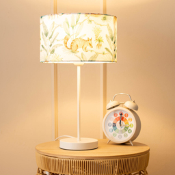 ValueLights Charlie Jungle Print Shade White Table Lamp and Bulb - Size: 43 x 25 x 25cm - Wilko - thumbnail 3