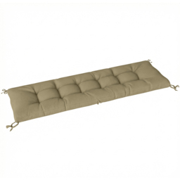 Outsunny Memory Foam Sun Lounger Cushion with Ties - Size: 13 x 198 x 65cm - Sand brown - Wilko - thumbnail 1
