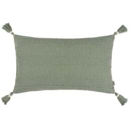 Yard Caliche Eucalyptus Tasselled Cushion - Size: 60 x 40cm - Multi - Yard Living - Wilko - thumbnail 1