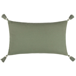Yard Caliche Eucalyptus Tasselled Cushion - Size: 60 x 40cm - Multi - Yard Living - Wilko - thumbnail 4