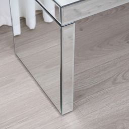 Comfy Living Rectangular Mirrored Glass Coffee Table - Wilko - thumbnail 5