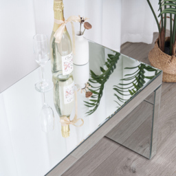 Comfy Living Rectangular Mirrored Glass Coffee Table - Wilko - thumbnail 3