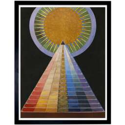 Wee Blue Coo Hilma Af Klint 1907 Altarpiece No 1 Group Painting Framed Wall Art Print 30 x 41cm - Size: 43.3 x 33.3 x 1.5cm - Multi - Wilko - thumbnail 1
