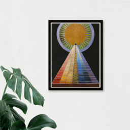 Wee Blue Coo Hilma Af Klint 1907 Altarpiece No 1 Group Painting Framed Wall Art Print 30 x 41cm - Size: 43.3 x 33.3 x 1.5cm - Multi - Wilko - thumbnail 4