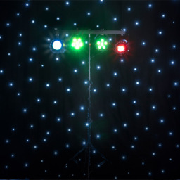 FX Lab 4 Way DJ Light and Stand Set - Size: 110 x 25 x 190cm - Black - FXLAB - Wilko - thumbnail 5