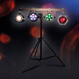 FX Lab 4 Way DJ Light and Stand Set - Size: 110 x 25 x 190cm - Black - FXLAB - Wilko - thumbnail 3